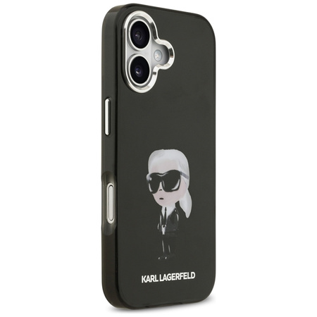 Karl Lagerfeld IML Aquarelle Karl & Logo MagSafe - Pouzdro iPhone 17 (černé)
