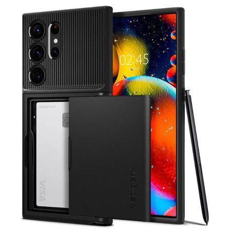 Spigen Slim Armor CS - Etui pour Samsung Galaxy S23 Ultra (Noir)