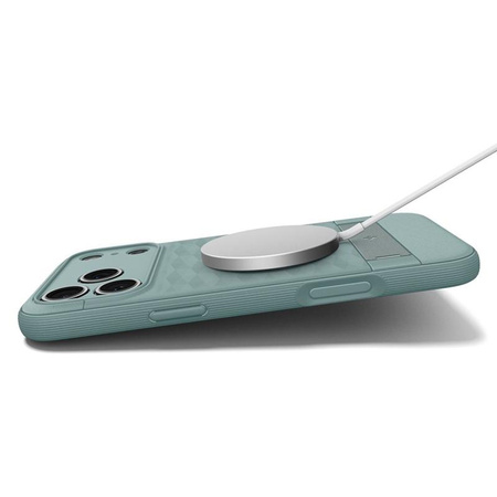 ETUI DO IPHONE 17 PRO do MAGSAFE SPIGEN PARALLAX ORYGINALNE ZIELONE CASE