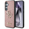 Guess Fixed Glitter Big 4G Metal Logo - Case for Samsung Galaxy S25 (pink)