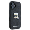 Karl Lagerfeld Monogram Karl Head Pin - Hülle für iPhone 16 (schwarz)