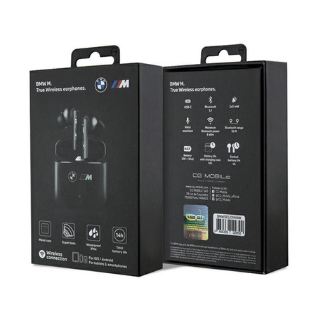 BMW M Kollektion - TWS Kopfhörer + Docking Station (Schwarz)