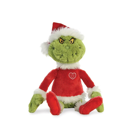 Grinch – Plyšová hračka / mazlíček Grinch v kostýmu Santa Clause 43 cm Eco-Friendly