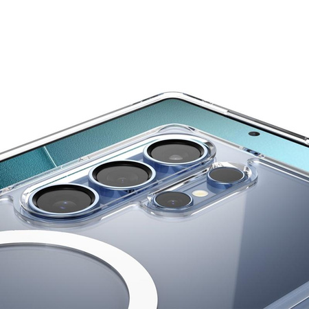 Spigen Ultra Hybrid Mag MagSafe - Case for Samsung Galaxy S25 Ultra (Clear / White)