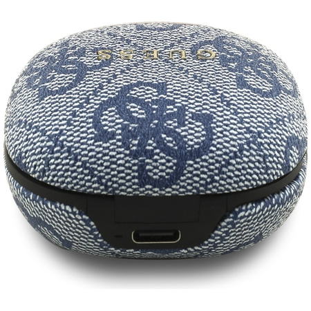 Słuchawki Bezprzewodowe z Etui Ładującym Guess Dokanałowe Bluetooth Blue