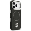 Karl Lagerfeld Choupette Pin MagSafe - Pouzdro iPhone 17 Pro Max (černá)
