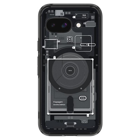 Spigen Ultra Hybrid MagSafe - tok Google Pixel 9a (Zero One fekete)