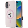 Karl Lagerfeld Silikon Karl & Choupette Ring MagSafe - iPhone 16 Plus Hülle (rosa)