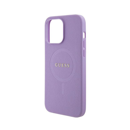 Guess Saffiano MagSafe - iPhone 15 Pro Max Tasche (lila)