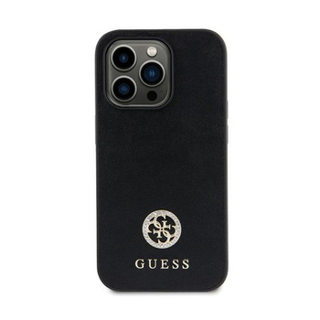 Guess 4G Strass Metal Logo - iPhone 15 Plus Tasche (schwarz)