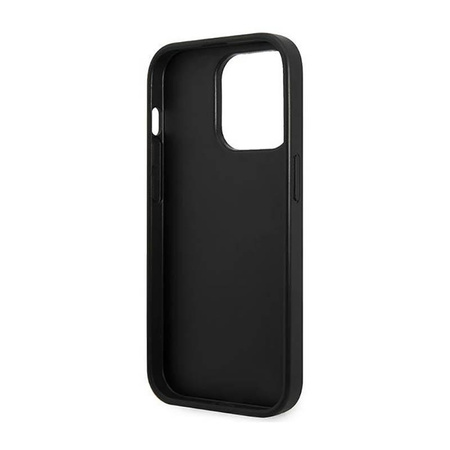 Karl Lagerfeld Saffiano Mono Metal Logo - Etui iPhone 14 Pro (czarny)