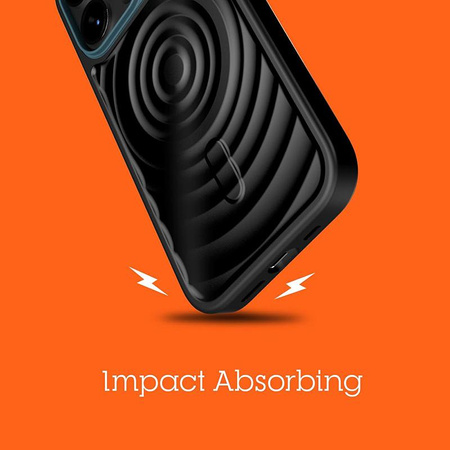 STM Reawaken Ripple MagSafe - Tasche für iPhone 15 (Schwarz / Atlantik)