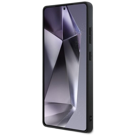 Guess Hot Stamp 4G Pattern Triangle Metal Logo - Pouzdro pro Samsung Galaxy S25 Ultra (černé)