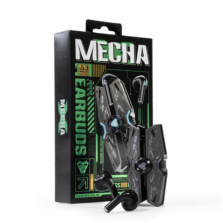 WEKOME VB06 Mecha Series - Casque sans fil Bluetooth V5.3 TWS avec étui de chargement (Tarnish)