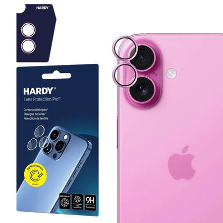 3mk HARDY Lens Protection Pro - Sklo na objektiv fotoaparátu iPhone 17 (Light Purple)