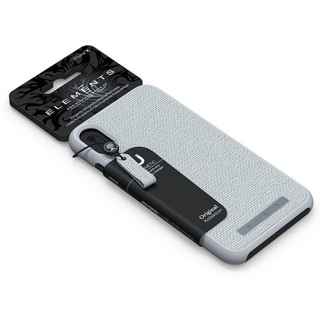 Nordic Elements Original Idun - Materiałowe etui iPhone Xs / X (Light Grey)