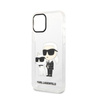 Karl Lagerfeld IML Glitter NFT Karl & Choupette - iPhone 12 / iPhone 12 Pro Tasche (Transparent)