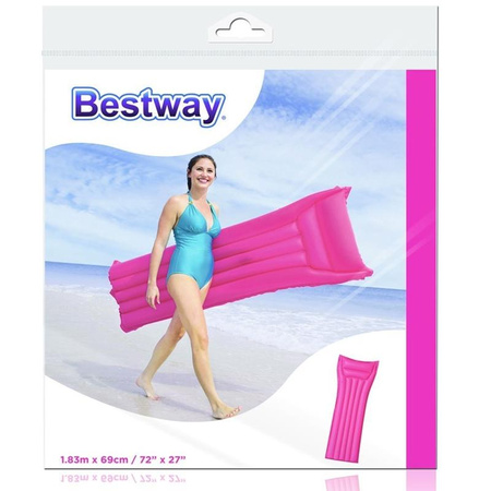 Bestway - Nafukovací plážová matrace 183x69cm (růžová)