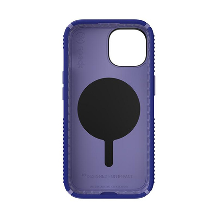 Speck Presidio2 Grip ClickLock & MagSafe - Case for iPhone 15 / iPhone 14 / iPhone 13 (Future Blue/Purple Ink)