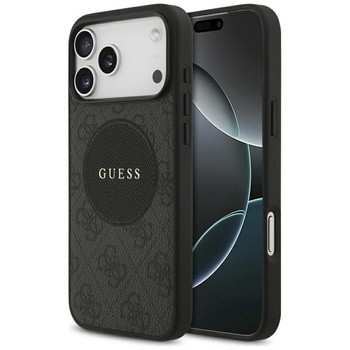 Guess 4G Circle Classic Logo MagSafe – Hülle iPhone 17 Pro Max (Schwarz)