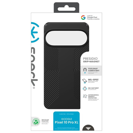ETUI CZARNE DO GOOGLE PIXEL 10 PRO XL SPECK WYTRZYMAŁE ELEGANCKIE CASE