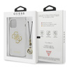 Guess 4G Big Logo Charm Gold- iPhone 13 mini Fall (Gold Charms)