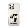Karl Lagerfeld IML Glitter NFT Karl & Choupette - iPhone 12 / iPhone 12 Pro Case (Transparent)