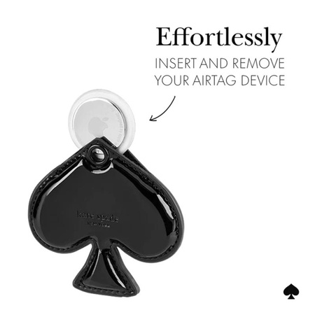 Kate Spade New York Charm Keychain – Schutzetui Schlüsselanhänger für Apple AirTag (Pik)