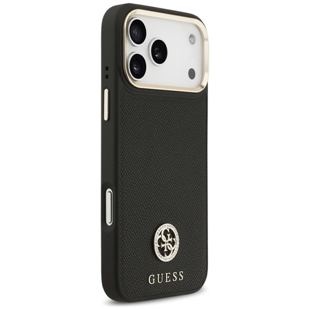 Guess Grained Strass Logo MagSafe - Case iPhone 17 Pro Max (black)