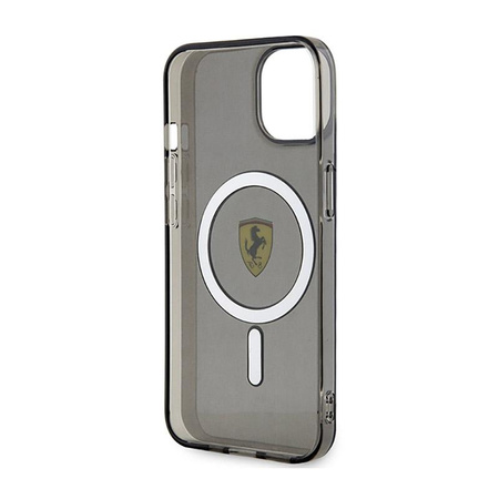 Ferrari Translucent MagSafe - pouzdro pro iPhone 14 (černé)
