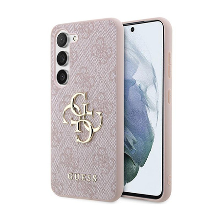 Guess 4G Großes Metall-Logo - Samsung Galaxy S24 Tasche (rosa)