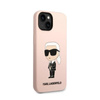 Karl Lagerfeld Silikon NFT Ikonik - Hülle für iPhone 14 Plus (Pink)