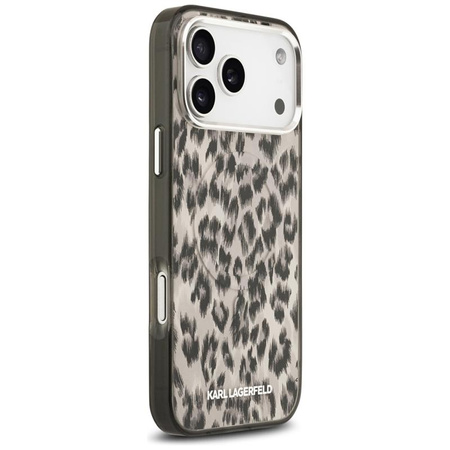 Karl Lagerfeld IML Leopard Pattern MagSafe - Case for iPhone 17 Pro Max (brown)