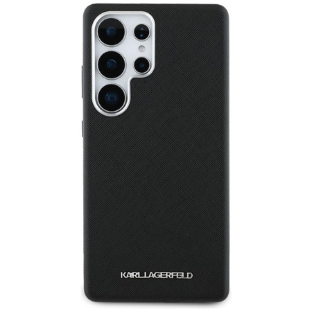 Karl Lagerfeld Saffiano Full Wrapped Elongated Metal Logo MagSafe - pouzdro pro Samsung Galaxy S25 Ultra (černé)