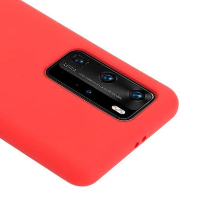 Crong Color Cover - Custodia per Huawei P40 Pro (Rosso)