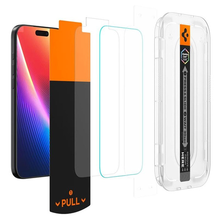 Spigen GLAS.TR EZ Fit Pro – Tvrzené sklo pro iPhone 17 Pro Max / 16 Pro Max