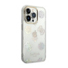 Guess Peony Glitter Case - Coque iPhone 14 Pro (Transparent)