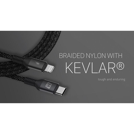 Momax Elite link - Przewód z USB-C (Power Delivery Fast Charging 3A) na Lightning MFi 1,2 m (Black)