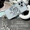 Case-Mate Karat MagSafe - Coque pour iPhone 15 Pro Max décorée de nacre (A Touch of Pearl)