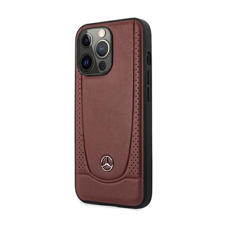 Mercedes Leather Urban Line - pouzdro pro iPhone 14 Pro (červené)
