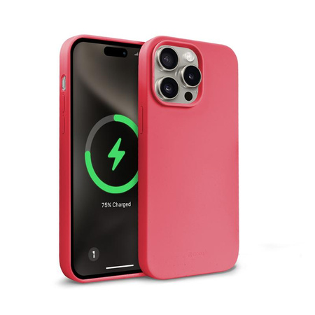 Crong Color Cover Magnetic - Coque MagSafe pour iPhone 15 Pro Max (rose)