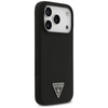 ETUI DO IPHONE 17 PRO do MAGSAFE GUESS CZARNE SILIKONOWE Z MIKROFIBRĄ CASE