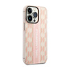 Karl Lagerfeld Mono Vertical Stripe - Coque pour iPhone 14 Pro (rose)
