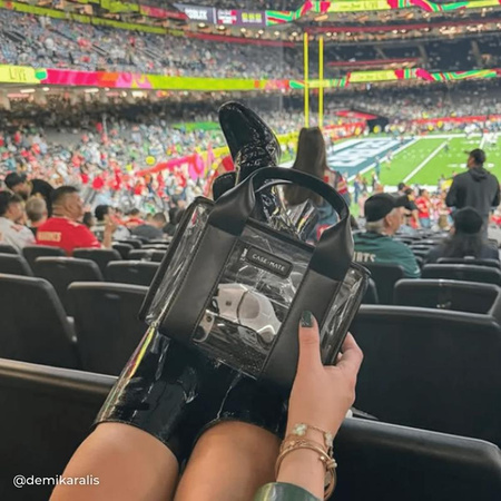 Case-Mate Micro Tote Bag - Wasserdichte Umhängetasche (Midnight Black/Clear)