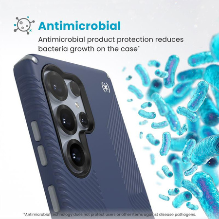 Speck Presidio2 Grip Magnet - Case for Samsung Galaxy S25 Ultra MagSafe (Coastal Blue/Dust Grey/White)