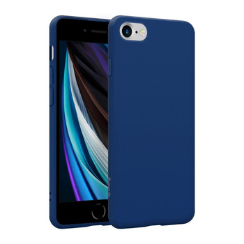 ETUI NIEBIESKIE SILIKONOWE DO IPHONE SE 2022 | 2020 | 8 | 7, Crong Case
