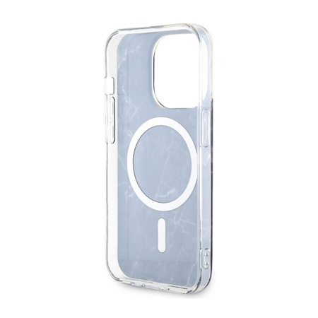 Guess Marble MagSafe - iPhone 14 Pro Tasche (Schwarz)