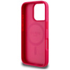 Guess Grained Printed Flower Pattern MagSafe - Etui do iPhone 16 Pro (fuksja)