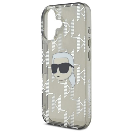 Karl Lagerfeld IML Karl Head Electroplated - iPhone 16 Case (black)