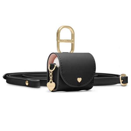 Spigen Cyrill Mini Bag - Pouzdro s páskem pro Apple AirPods 4 (Černý)